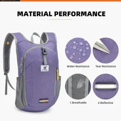 Skysper 10L Faltbarer Wanderrucksack - Ideal für Tagesausflüge, Städtetrips und