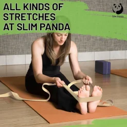 Slim Panda Yogagurt aus Baumwolle - Praktisches Zubehör für Dehnen und Fitness
