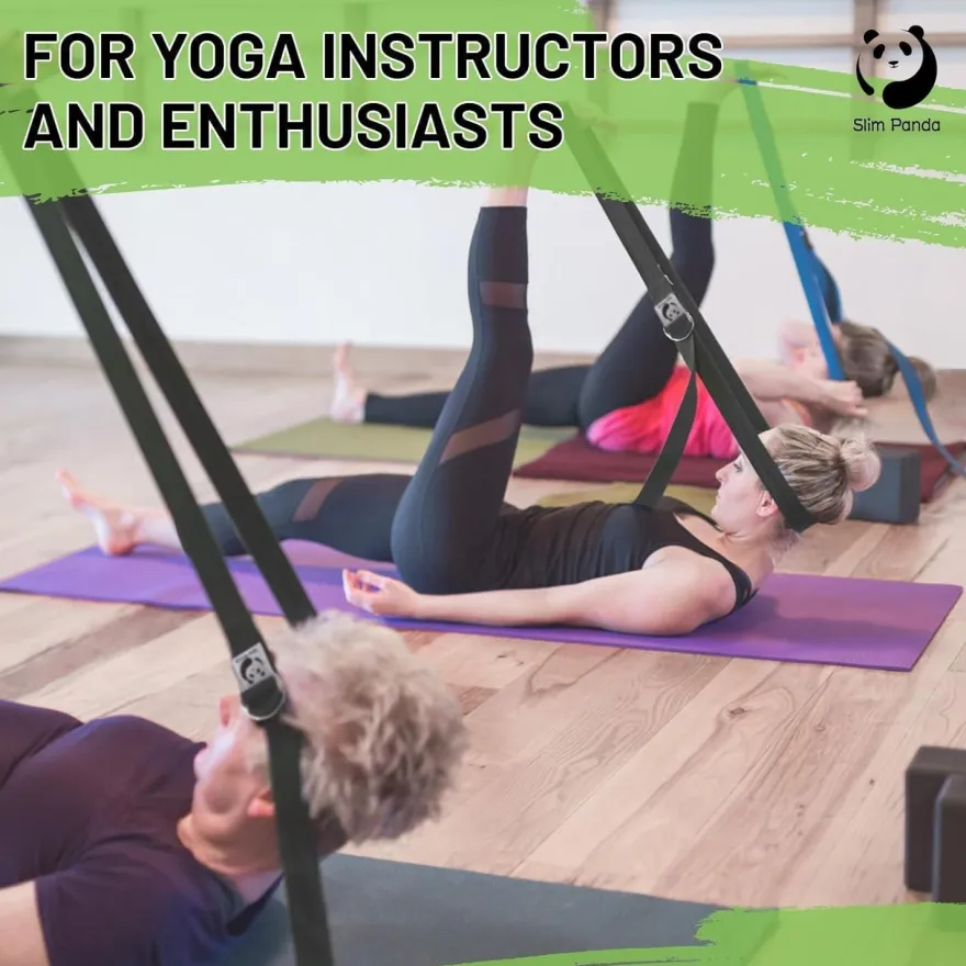 Slim Panda Yogagurt aus Baumwolle - Praktisches Zubehör für Dehnen und Fitness
