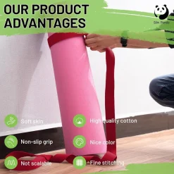 Slim Panda Yogamatte Tragegurt aus Baumwolle - Verstellbar für alle Größen
