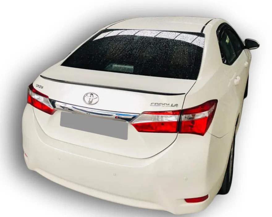 Slim Spoiler Passend für Toyota Corolla Tuning Heckspoiler Kofferraum Abrisskante Fla