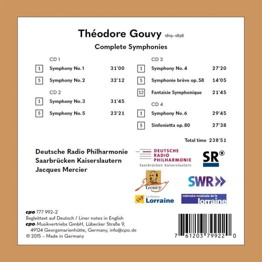 Sämtliche Symphonien (Nr.1-6) - CPO - (CD / S)