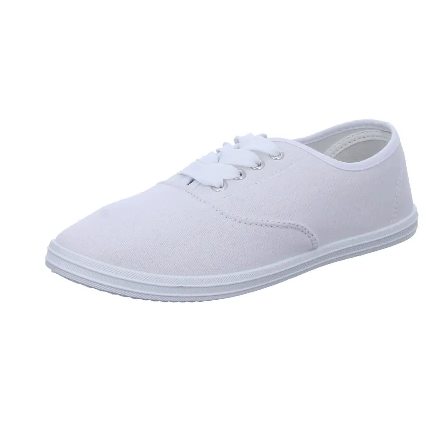 Sneakers Leinen Schnürhalbschuh