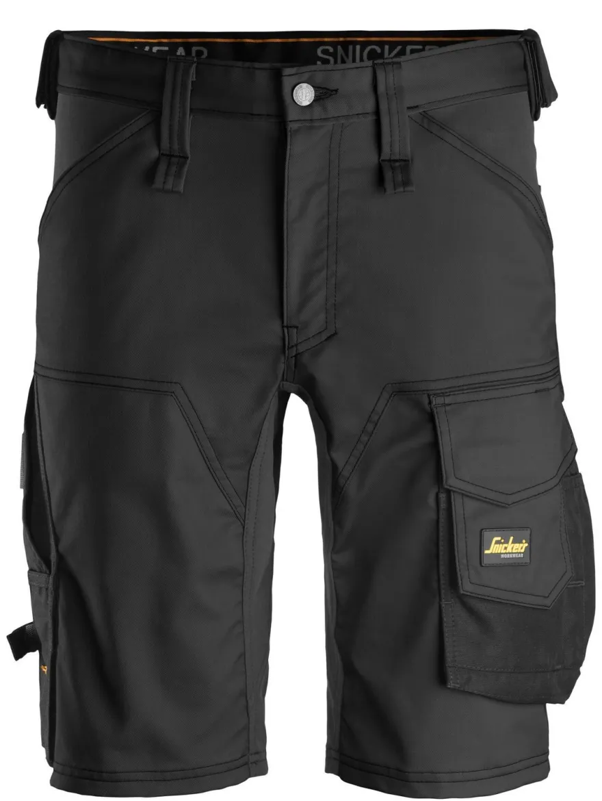 Snickers AllroundWork Stretch Arbeitsshorts Schwarz