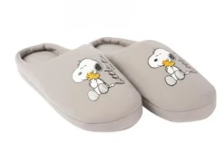 Snoopy Hausschuhe SlipperWoodstock Größe 36-41 blau oder Beige 100%Polyester