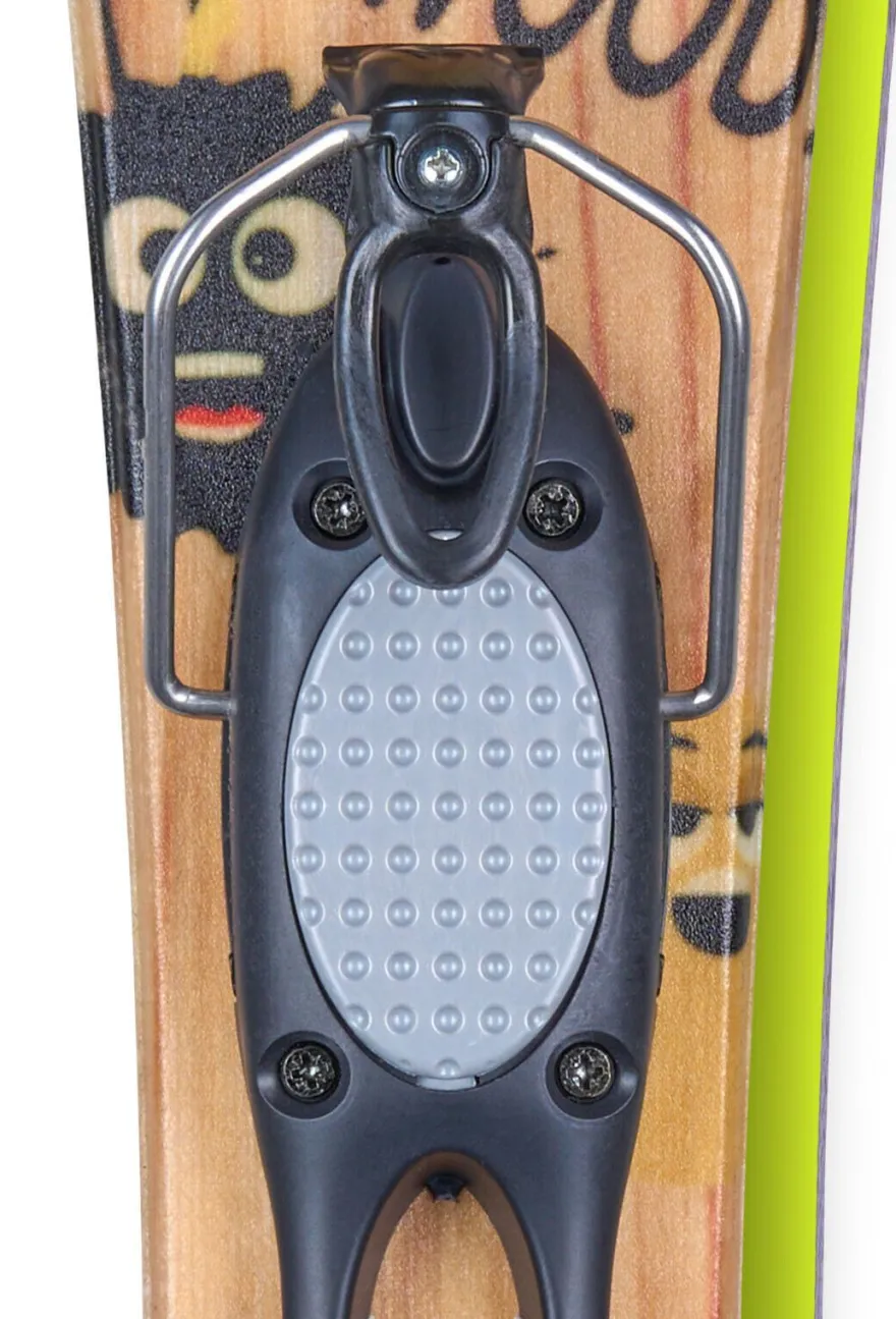 Snowblades Mini Woody Ski Blades Kurzski Vollholzkernski Bügelbindung