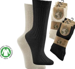 Socken aus 100% Bio Baumwolle, 3er Pack, natur, organic cotton, 35-38
