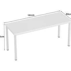 SogesHome Computertisch Schreibtisch 120x60x75 cm PC Tisch Büro Workstation