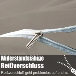 Soifox Bettwäsche 140x200 cm Taupe - Bügelfreie Mikrofaser Bettgarnitur mit