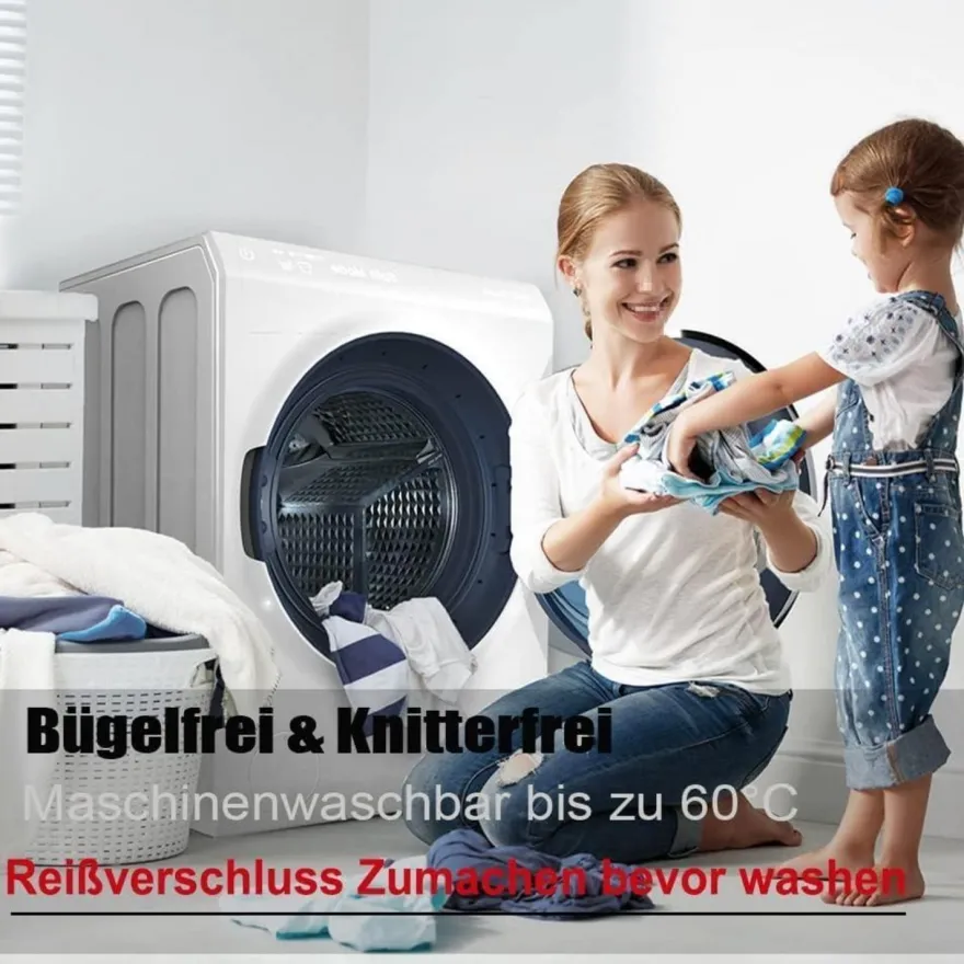 Soifox Bettwäsche 140x200 cm Weiß - Bügelfrei & Knitterfrei Mikrofaser Set