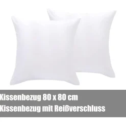 Soifox Bettwäsche 140x200 cm Weiß - Bügelfrei & Knitterfrei Mikrofaser Set