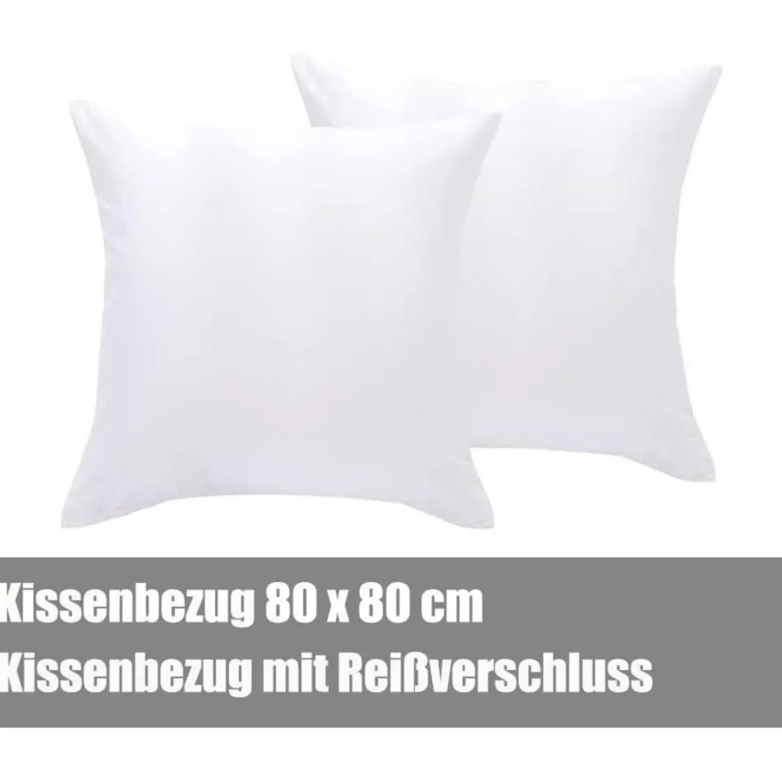 Soifox Bettwäsche 140x200 cm Weiß - Bügelfrei & Knitterfrei Mikrofaser Set