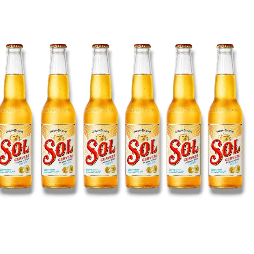 Sol Cerveza Lagerbier 6 x 0,33l - Mexikanisches Lagerbier 4,2 % Vol