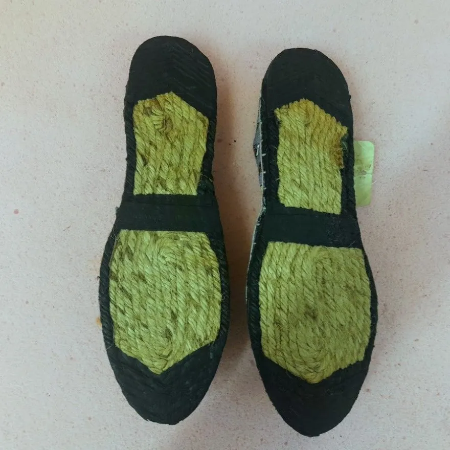 Sommerliche Natur Damen schuh Hand genaht Cotton Bequem Lila Farbe Gr. 37 Restposten