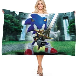 Sonic the Hedgehog Strandtuch Miles Tails Knuckles Echidna Badetücher Picknickmatte