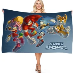 Sonic the Hedgehog Strandtuch Miles Tails Knuckles Echidna Badetücher Picknickmatte