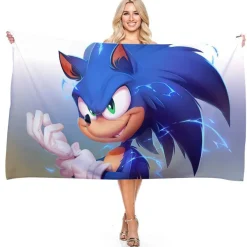 Sonic the Hedgehog Strandtuch Miles Tails Knuckles Echidna Badetücher Picknickmatte