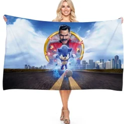 Sonic the Hedgehog Strandtuch Miles Tails Knuckles Echidna Badetücher Picknickmatte