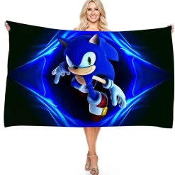 Sonic the Hedgehog Strandtuch Miles Tails Knuckles Echidna Badetücher Picknickmatte