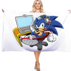 Sonic the Hedgehog Strandtuch Miles Tails Knuckles Echidna Badetücher Picknickmatte