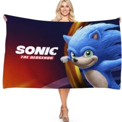 Sonic the Hedgehog Strandtuch Miles Tails Knuckles Echidna Badetücher Picknickmatte