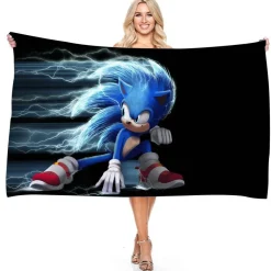 Sonic the Hedgehog Strandtuch Miles Tails Knuckles Echidna Badetücher Picknickmatte