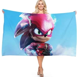 Sonic the Hedgehog Strandtuch Miles Tails Knuckles Echidna Badetücher Picknickmatte