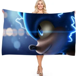 Sonic the Hedgehog Strandtuch Miles Tails Knuckles Echidna Badetücher Picknickmatte