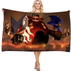 Sonic the Hedgehog Strandtuch Miles Tails Knuckles Echidna Badetücher Picknickmatte
