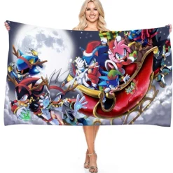 Sonic the Hedgehog Strandtuch Miles Tails Knuckles Echidna Badetücher Picknickmatte
