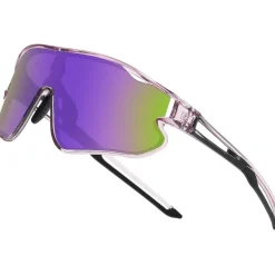 Sonnenbrille Kinder Clear Lila Rahmen Schwarz Temple Purle Linse