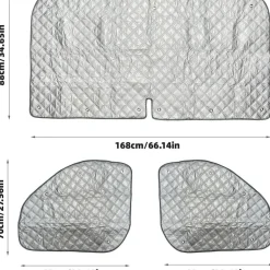Sonnenschutz Auto Frontscheibe für FIAT Ducato Wohnmobil, Peugeot Boxer