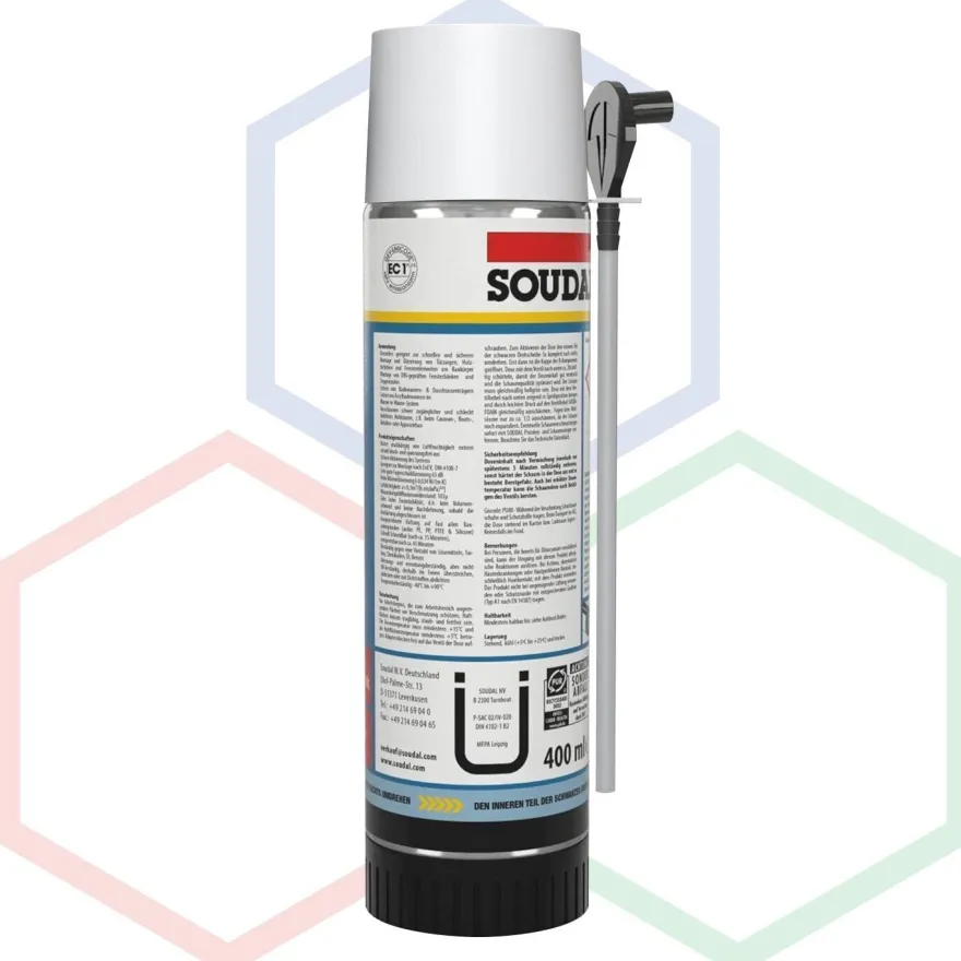 SOUDAL® - Soudafaom 2K B2 PU-Schaum Baustoffklasse B2 (MDI NEU) 400ml Dose