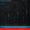 SpaceHolder® aus Plexiglas H2 Höhe 20,0 cm für eure LEGO Modelle