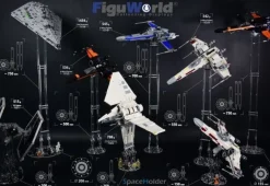 SpaceHolder® aus Plexiglas H2 Höhe 20,0 cm für eure LEGO Modelle