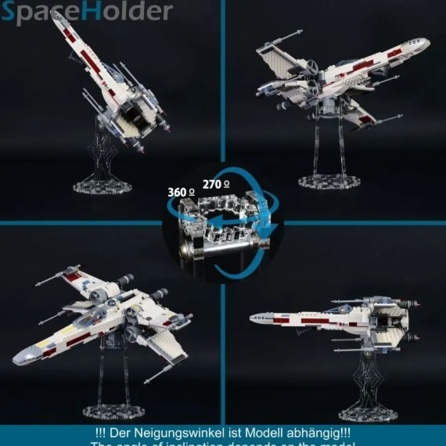 SpaceHolder® aus Plexiglas H2 Höhe 20,0 cm für eure LEGO Modelle