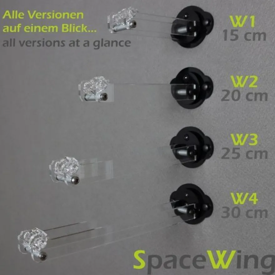 SpaceWing® W1 aus Plexiglas für eure LEGO Modelle Tiefe: 15,0 cm
