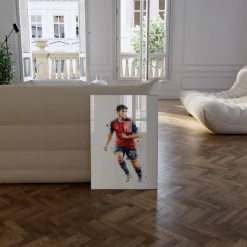 Spanien Fussball Poster · Geschenkidee · Aquarell Sport Wandbild · Deko Print
