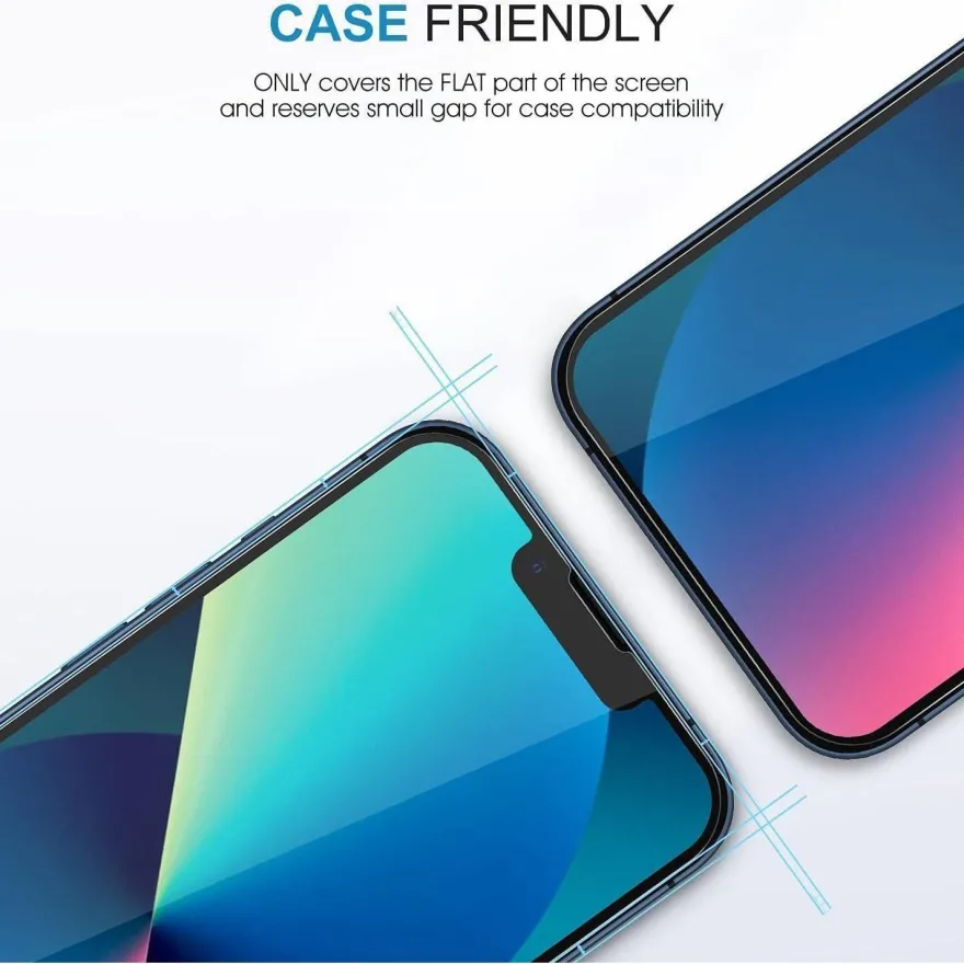 SPARIN Schutzfolie iPhone 13 6,1 Zoll 3 Stück Displayschutz Gehärtetes Glas 9H