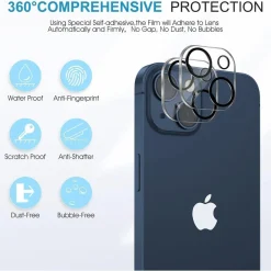SPARIN Schutzfolie iPhone 13 6,1 Zoll 3 Stück Displayschutz Gehärtetes Glas 9H