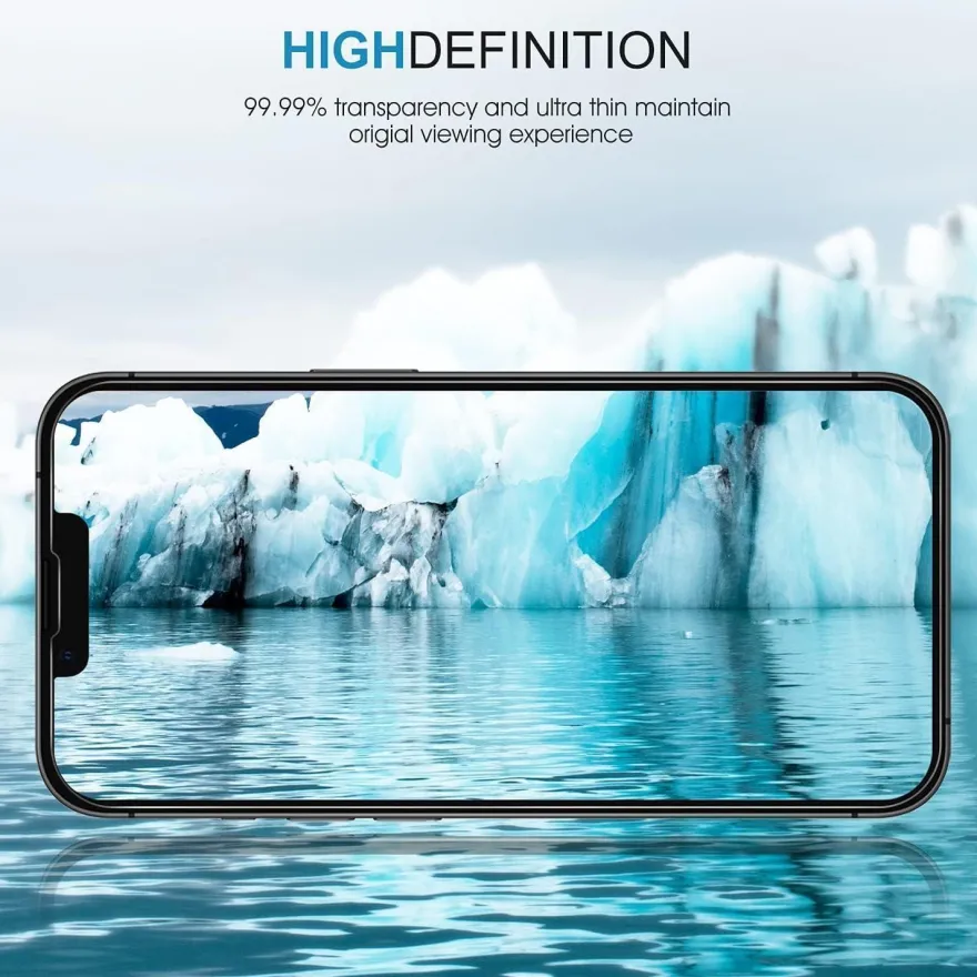 SPARIN Schutzfolie iPhone 13 6,1 Zoll 3 Stück Displayschutz Gehärtetes Glas 9H