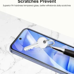 SPARIN 3 + 2 Stück Schutzfolie für Google Pixel 9a: Panzerglas mit Kameraschutz