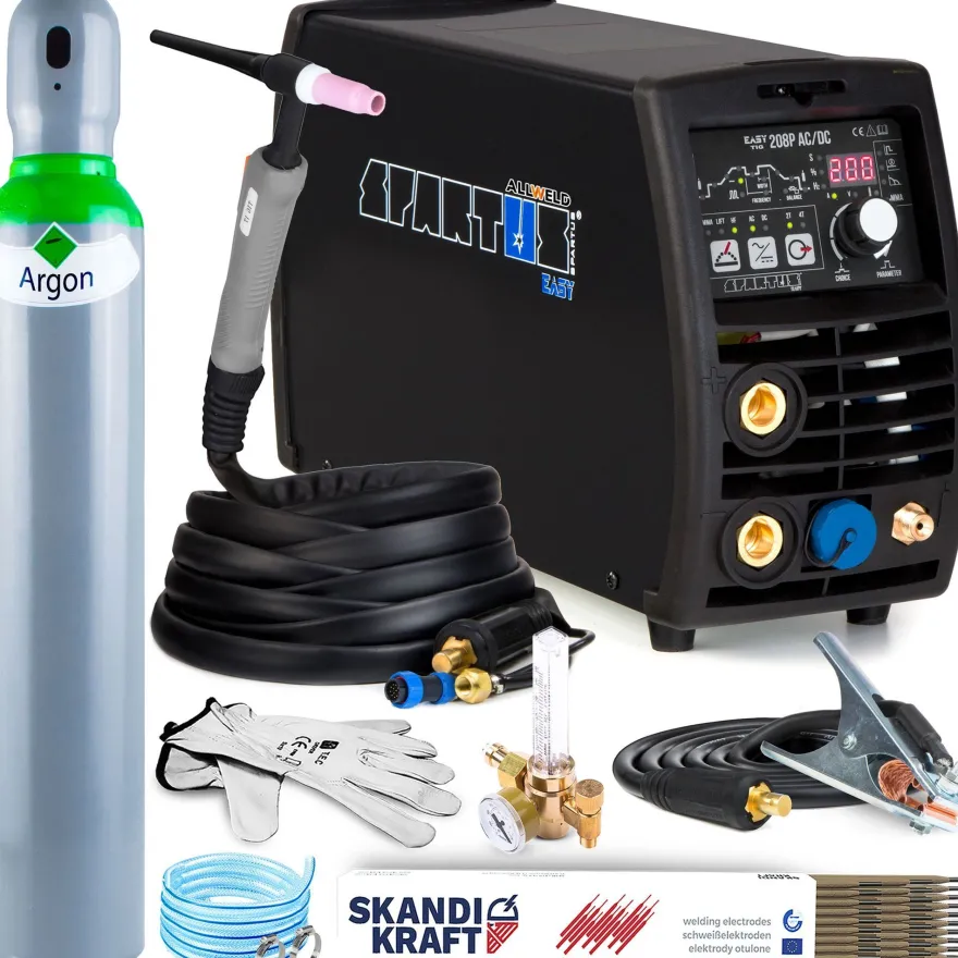 Spartus EasyWIG 208P AC/ DC Schweißgerät WIG AC/ DC MMA 230V 50Hz 10-200A