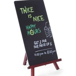 Speisekarten-Werbetafel auf Staffelei für ein Restaurant, 220 x 360 mm - Hendi 664070