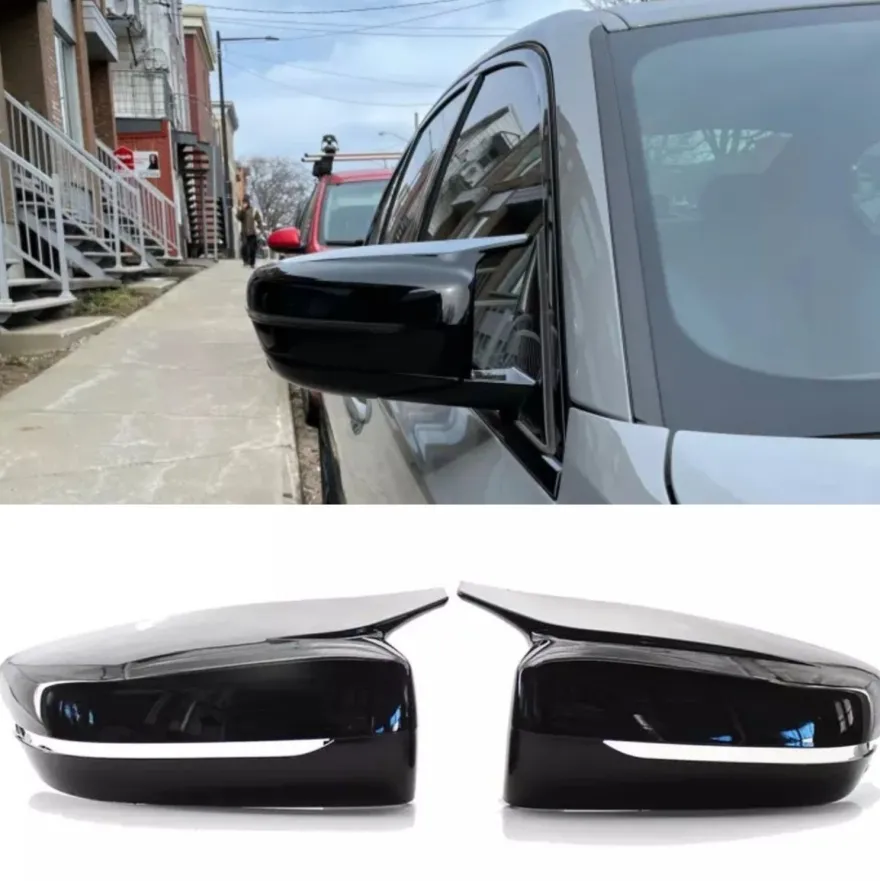 Spiegelkappen Schwarz Hochglanz für BMW 3er G20 G21 5er G30 G31 M Paket