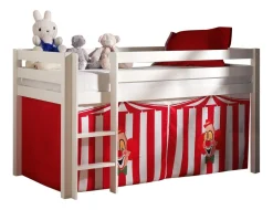 Spielbett Pino Kiefer massiv 90 x 200 cm Weiß