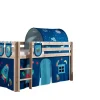 Spielbett Pino mit Textilset Kiefer Natur