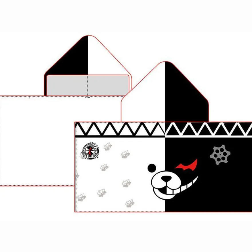 Spiel Danganronpa Strandtuch Monokuma Merch Bademantel Kinder Hydrophil Badetuch