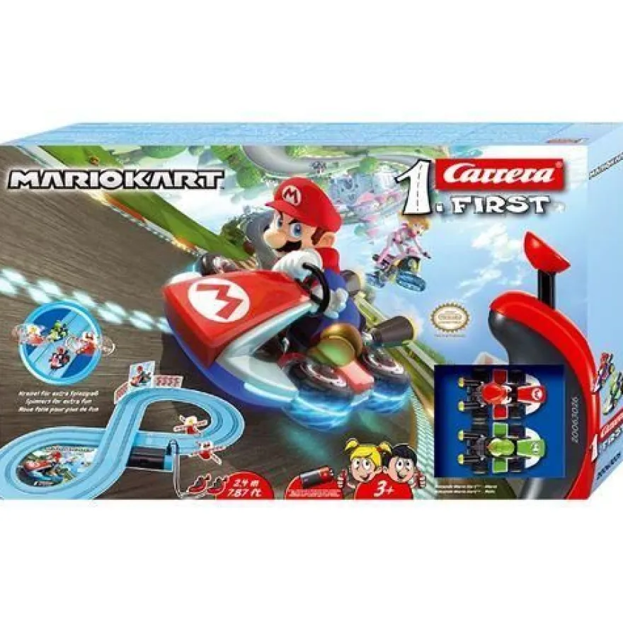 Spielzeug Carrera Circuit First Nintendo Mario Kart mit Strecke und Autos