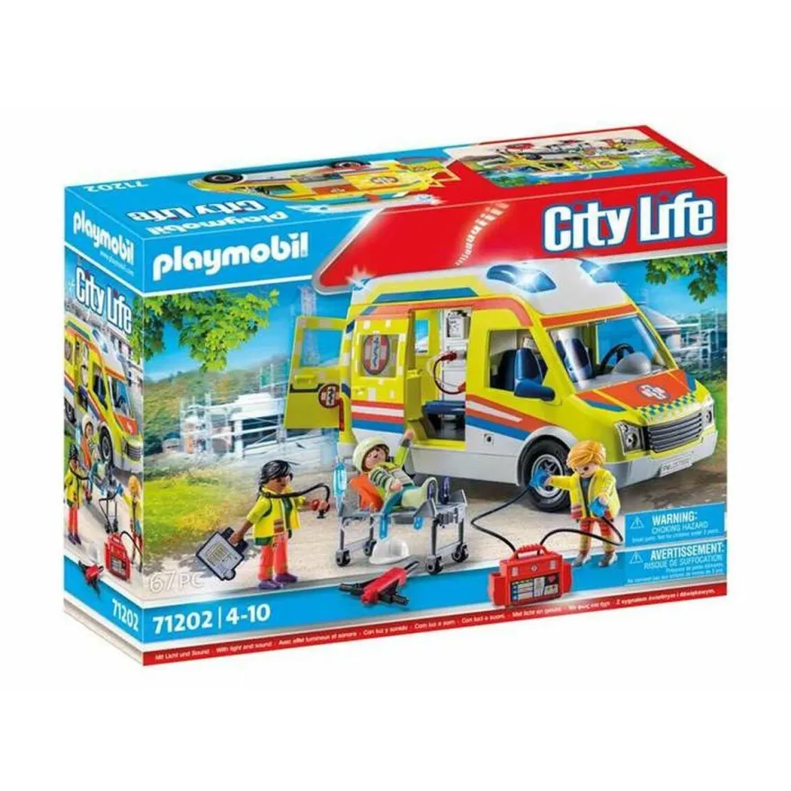 Spielzeug Playmobil 71202 Rotes Ambulanzspielset